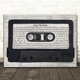 Annie Lennox Into The West Music Script Cassette Tape Decorative Gift Song Lyric Print
