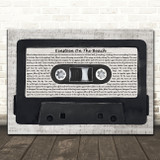 Counting Crows Einstein On The Beach Music Script Cassette Tape Gift Song Lyric Print