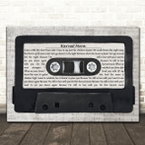 Neil Young Harvest Moon Music Script Cassette Tape Decorative Gift Song Lyric Print