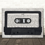 James Laid Music Script Cassette Tape Decorative Wall Art Gift Song Lyric Print