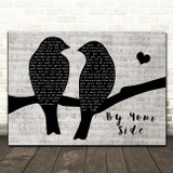 Sade By Your Side Lovebirds Music Script Decorative Wall Art Gift Song Lyric Print
