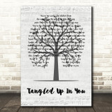 Staind Tangled Up In You Music Script Tree Decorative Wall Art Gift Song Lyric Print