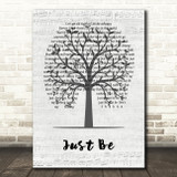 Paloma Faith Just Be Music Script Tree Decorative Wall Art Gift Song Lyric Print