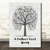 The Avett Brothers A Fathers First Spring Music Script Tree Song Lyric Print