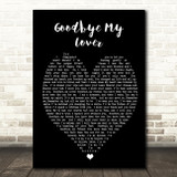 Goodbye My Lover James Blunt Black Heart Quote Song Lyric Print