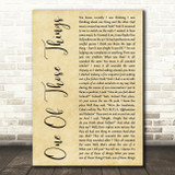 Dexys Midnight Runners One Of Those Things Rustic Script Decorative Wall Art Gift Song Lyric Print