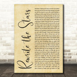 Zac Efron, Zendaya - GREATEST SHOWMAN Rewrite the Stars Rustic Script Wall Art Song Lyric Print