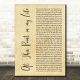 Tracy Chapman At This Point in my Life Rustic Script Decorative Wall Art Gift Song Lyric Print