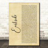 benny blanco, Halsey & Khalid Eastside Rustic Script Decorative Wall Art Gift Song Lyric Print