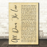 The Rolling Stones All Down The Line Rustic Script Decorative Wall Art Gift Song Lyric Print
