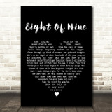 Ataris Eight Of Nine Black Heart Song Lyric Quote Print