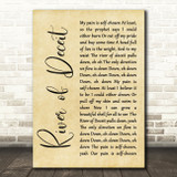 Mad Season River of Deceit Rustic Script Decorative Wall Art Gift Song Lyric Print