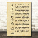 Queen Is This The World We Created Rustic Script Decorative Gift Song Lyric Print