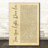 Lauryn Hill Bob Marley Turn Your Lights Down Low Rustic Script Song Lyric Print