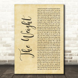 The Band The Weight# Rustic Script Decorative Wall Art Gift Song Lyric Print