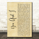 Foy Vance You And I Rustic Script Decorative Wall Art Gift Song Lyric Print