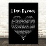 Boyzone I Can Dream Black Heart Song Lyric Quote Print