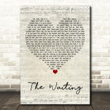 Tom Petty and the Heartbreakers The Waiting Script Heart Decorative Wall Art Gift Song Lyric Print