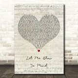Eve feat. Gwen Stefani Let Me Blow Ya Mind Script Heart Decorative Wall Art Gift Song Lyric Print