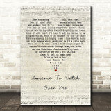 Ella Fitzgerald Someone To Watch Over Me Script Heart Decorative Wall Art Gift Song Lyric Print