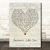 Daryl Hall & John Oates Someone Like You Script Heart Decorative Wall Art Gift Song Lyric Print