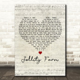 The Bonzo Dog Doo Dah Band Jollity Farm Script Heart Decorative Wall Art Gift Song Lyric Print