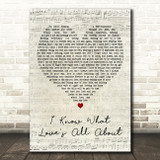 Anthony Hamilton I Know What Loves All About Script Heart Decorative Gift Song Lyric Print
