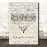 Empire Of The Sun Walking On A Dream Script Heart Decorative Wall Art Gift Song Lyric Print