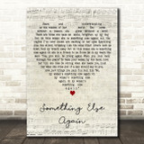 Chris De Burgh Something Else Again Script Heart Decorative Wall Art Gift Song Lyric Print