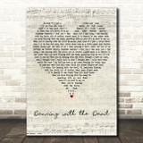 Demi Lovato Dancing with the Devil Script Heart Decorative Wall Art Gift Song Lyric Print