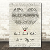 Prince Rock And Roll Love Affair Script Heart Decorative Wall Art Gift Song Lyric Print