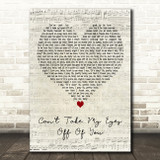 Lauryn Hill Cant Take My Eyes Off Of You Script Heart Decorative Gift Song Lyric Print