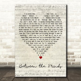 Jack Savoretti Between the Minds Script Heart Decorative Wall Art Gift Song Lyric Print