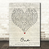 George Jones & Tammy Wynette One Script Heart Decorative Wall Art Gift Song Lyric Print