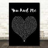 Dave Matthews Band You And Me Black Heart Song Lyric Quote Print
