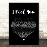 Depeche Mode I Feel You Black Heart Song Lyric Quote Print