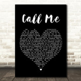 Dinah Washington & Brook Benton Call Me Black Heart Song Lyric Quote Print