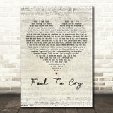 The Rolling Stones Fool To Cry Script Heart Decorative Wall Art Gift Song Lyric Print