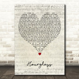 Motionless In White Hourglass Script Heart Decorative Wall Art Gift Song Lyric Print