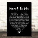 Emeli Sandé Next To Me Black Heart Song Lyric Quote Print