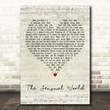 Kate Bush The Sensual World Script Heart Decorative Wall Art Gift Song Lyric Print
