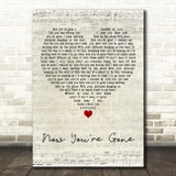 Basshunter Now Youre Gone Script Heart Decorative Wall Art Gift Song Lyric Print