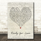 Bad Company Ready for Love Script Heart Decorative Wall Art Gift Song Lyric Print