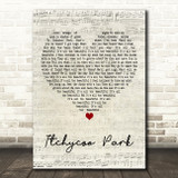 Small Faces Itchycoo Park Script Heart Decorative Wall Art Gift Song Lyric Print