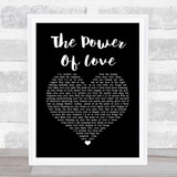 Frankie Goes To Hollywood The Power Of Love Black Heart Song Lyric Quote Print