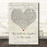 Alexisonfire This Could Be Anywhere In The World Script Heart Song Lyric Print