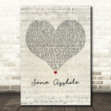 Jelly Roll Same Asshole Script Heart Decorative Wall Art Gift Song Lyric Print