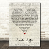 Zara Larsson Lush Life Script Heart Decorative Wall Art Gift Song Lyric Print