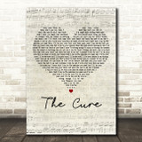 Jordin Sparks The Cure Script Heart Decorative Wall Art Gift Song Lyric Print