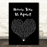 INXS Never Tear Us Apart Black Heart Song Lyric Quote Print
